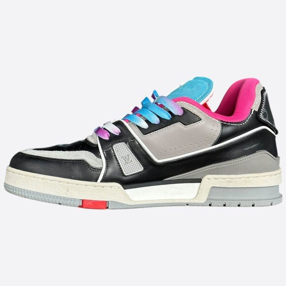 Louis Vuitton Black Multicolor Upcycle Trainers - Picture 6 of 8